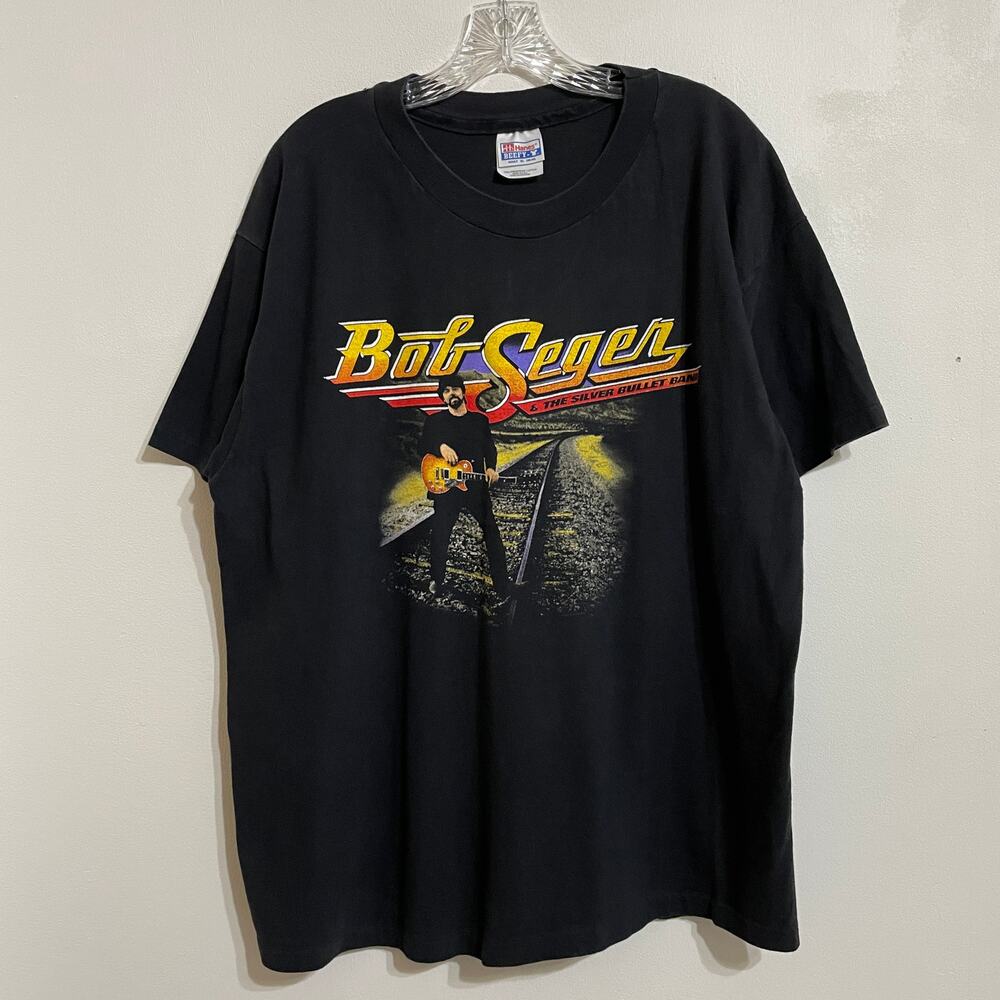 VTG 1996 Bob Seger Silver Bullet Band North American Tour Tee Hanes Unisex Sz XL